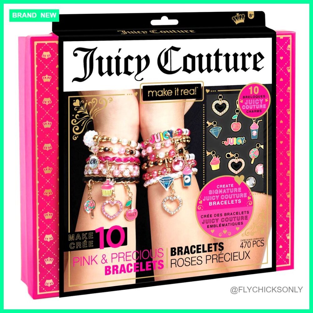 DIY Charm Bracelet Kit with Beads for Jewelry Making Craft